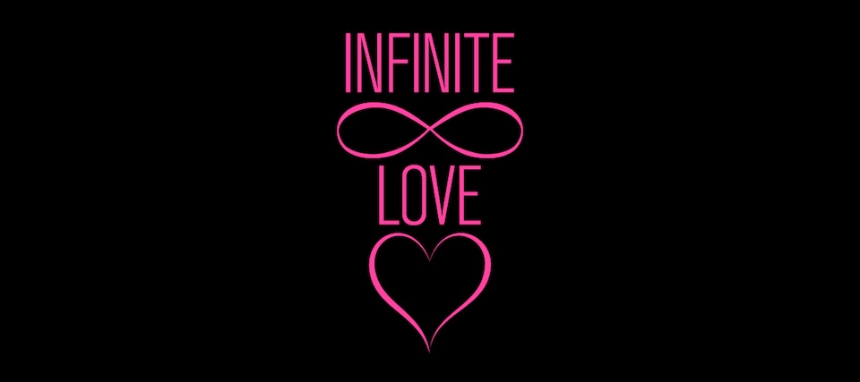 Delta Galil typographic screenprints: infinite love
