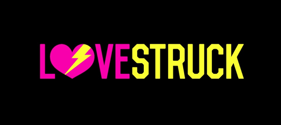 Delta Galil typographic screenprints: love struck