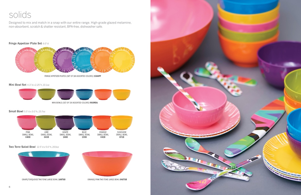 French Bull product catalog: cover: interior spread with solid colored items