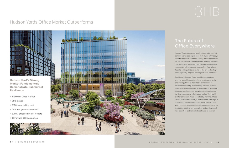 3 Hudson Boulevard offering memorandum: rendering