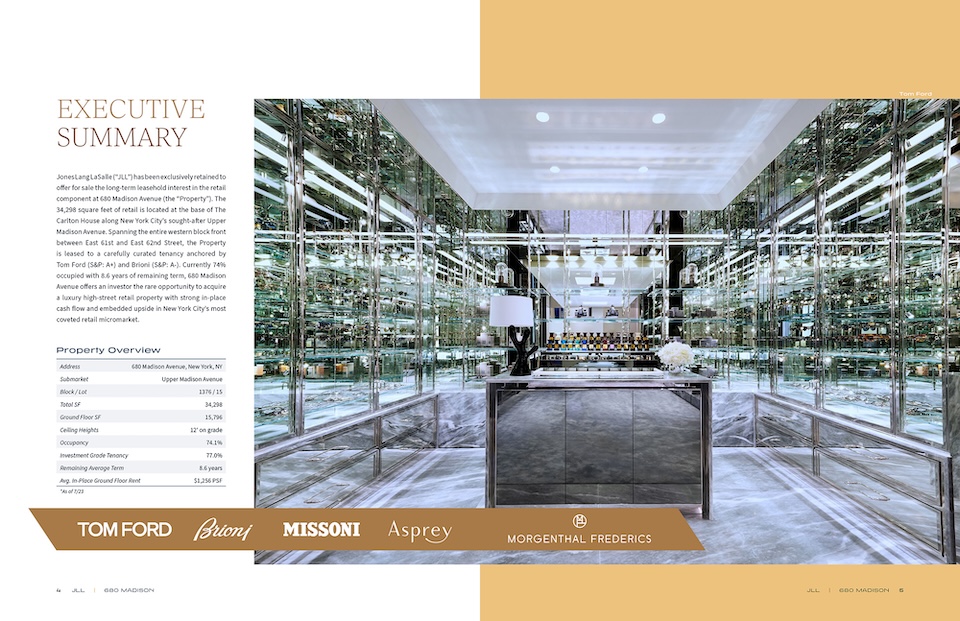 680 Madison offering memorandum: retail