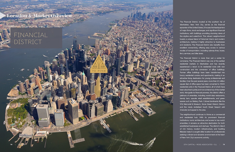 70 Pine St offering memorandum: aerial